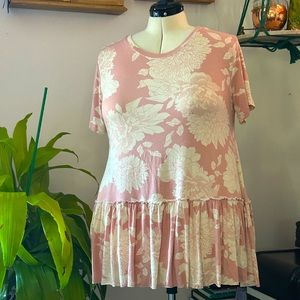 Ruffles waist tshirt